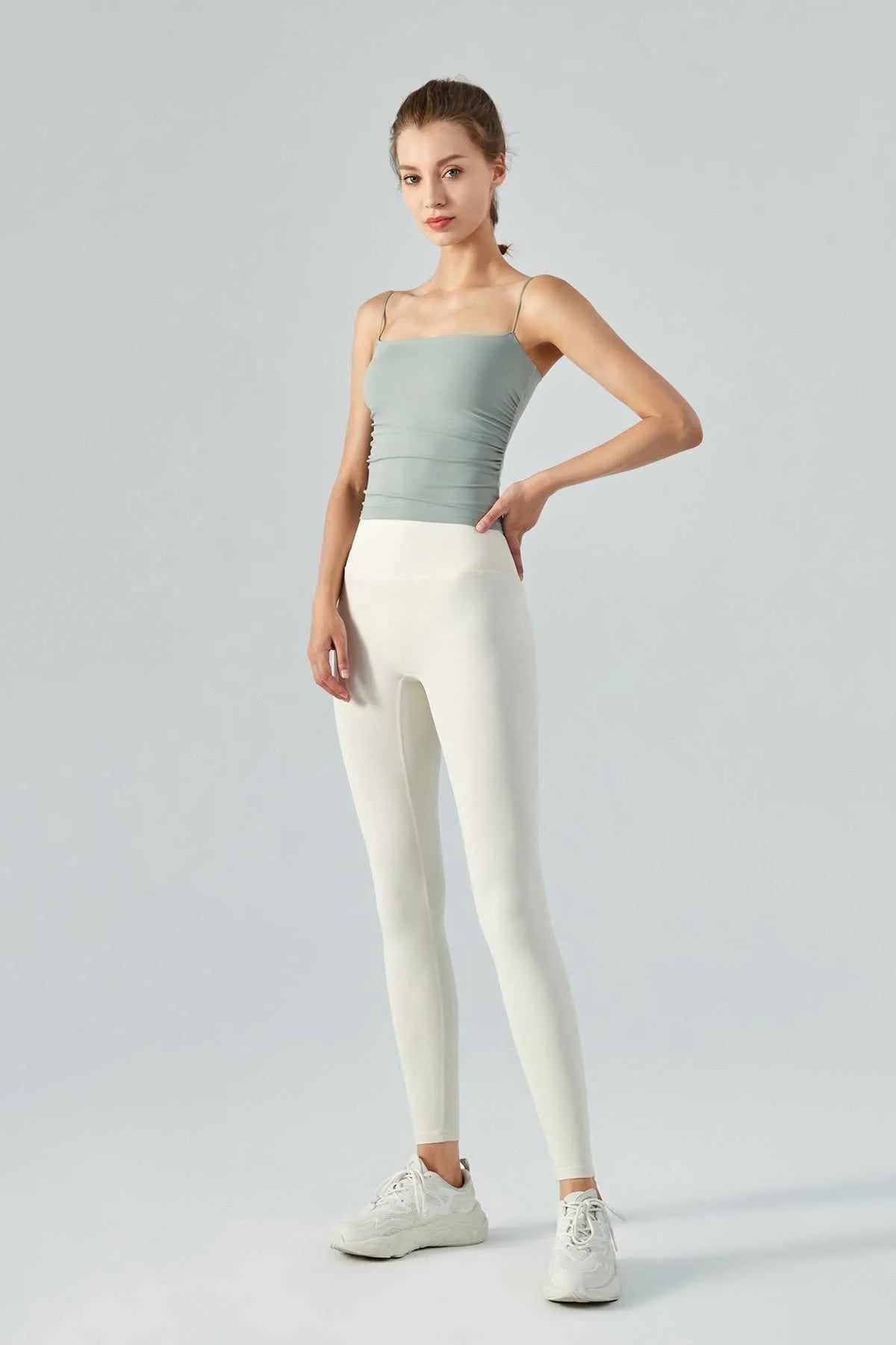 Side Ruched Camisole with Built In Bra