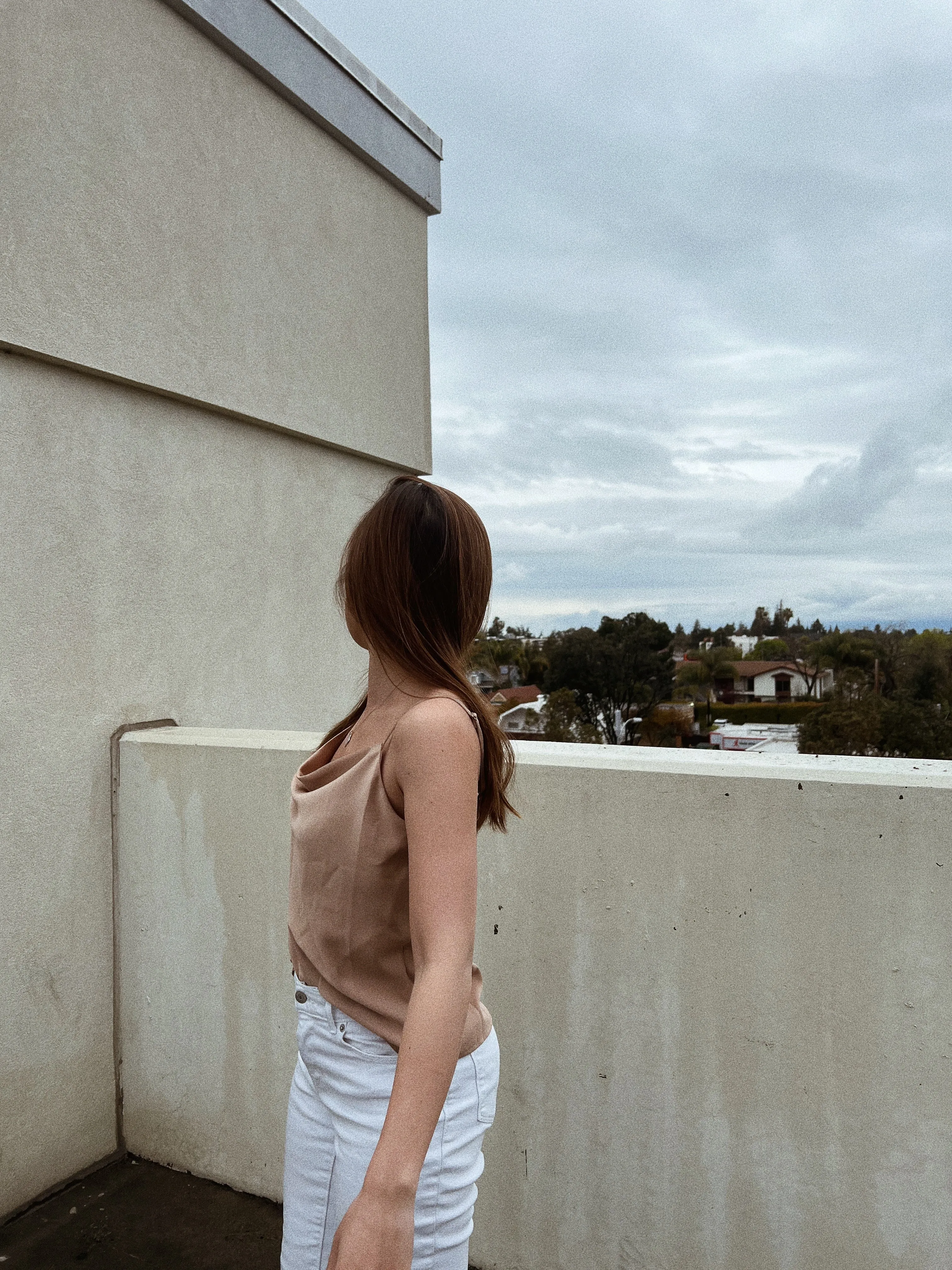 Silky Cowl-Neck Camisole