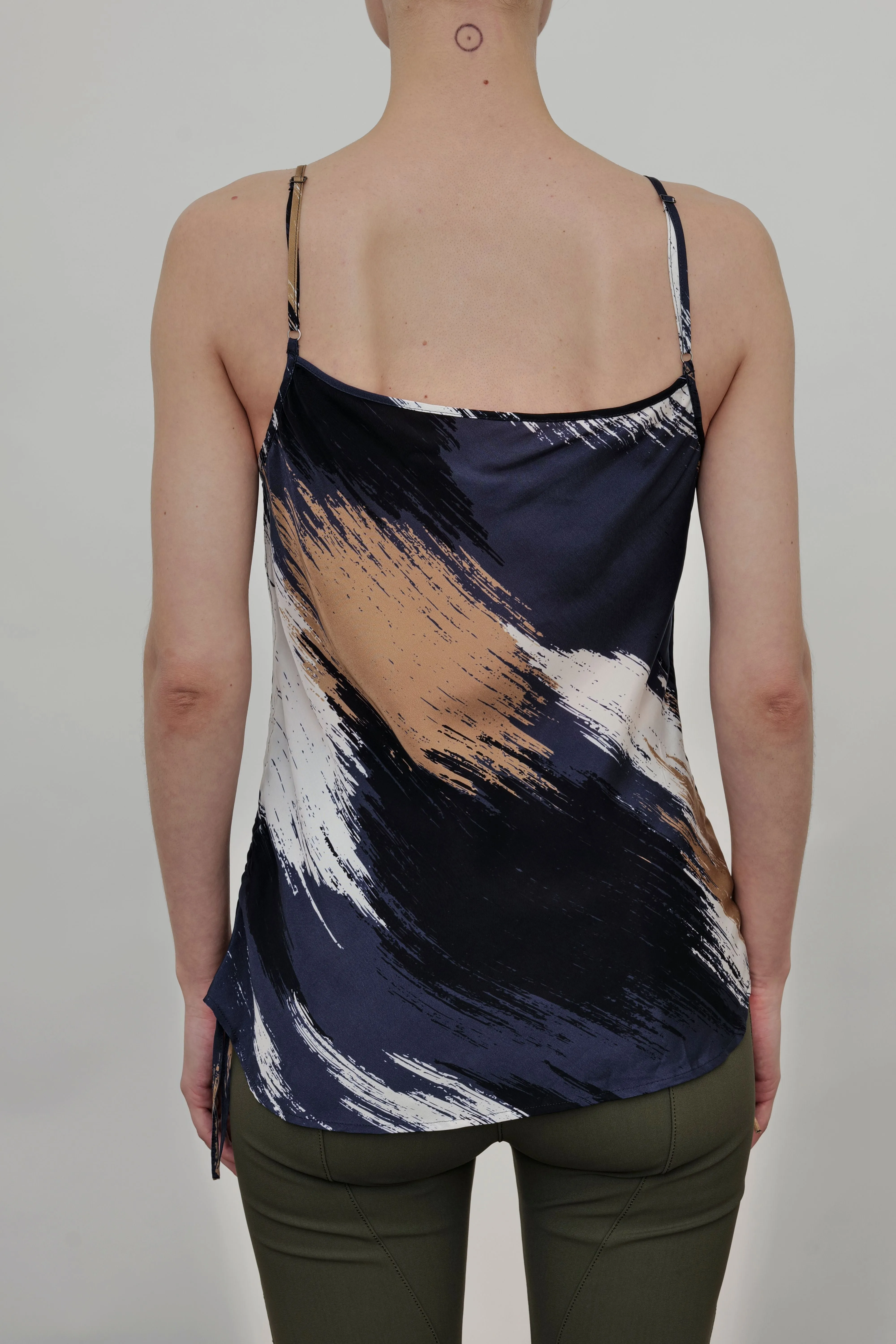 Silky Cupro Bias Camisole with Drawstrings - WYANETTA SP24