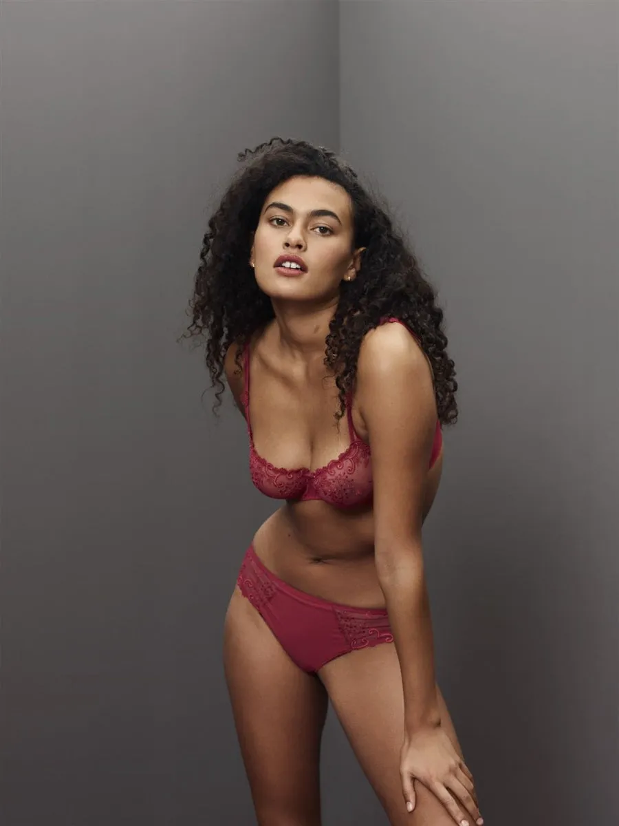 Simone Perele Delice Bikini Brief - Cranberry
