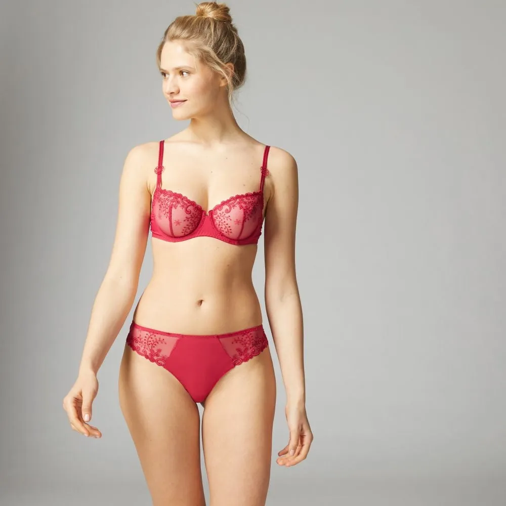 Simone Perele Delice Half Cup - Cranberry