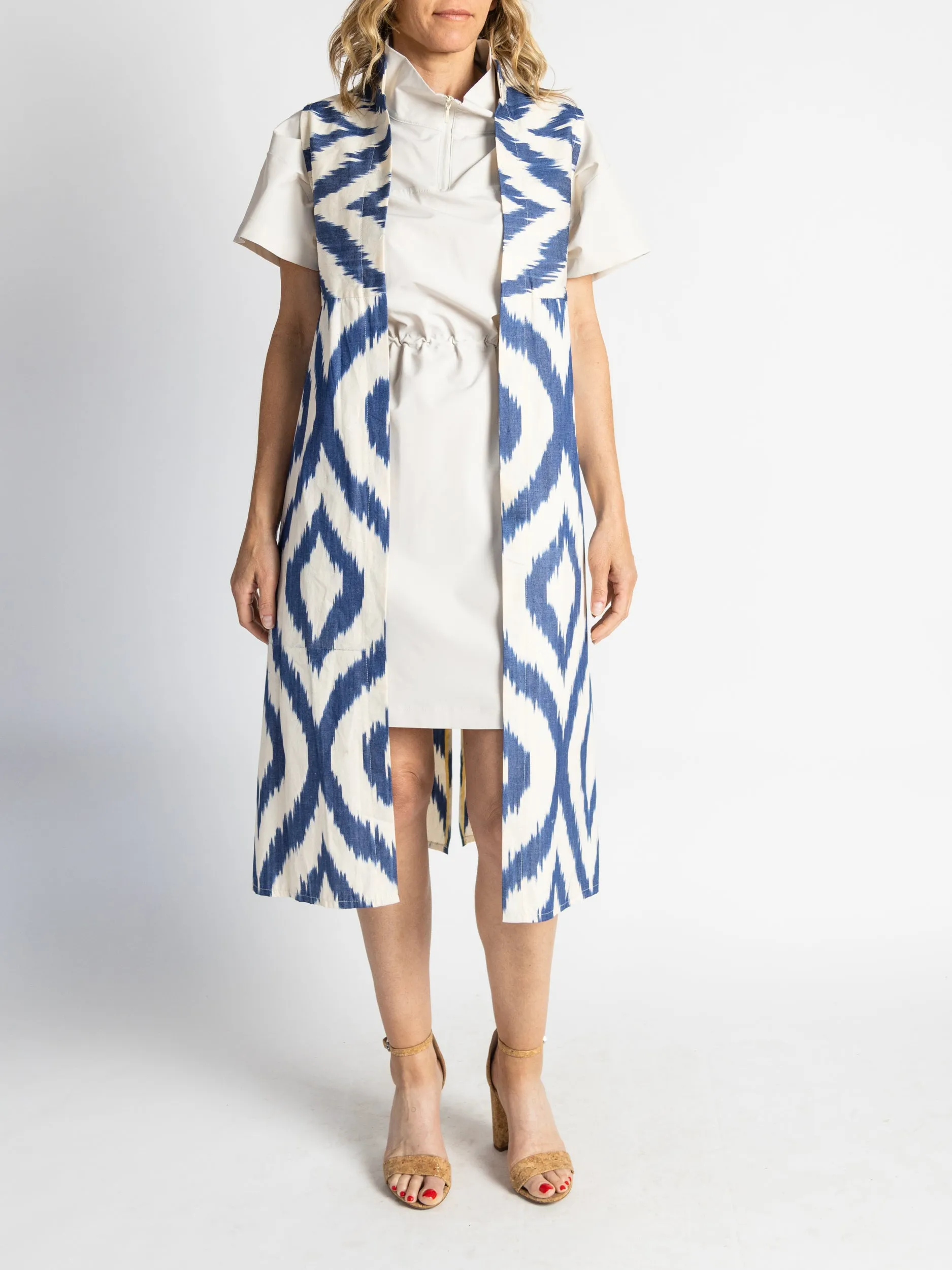 Sleeveless Cotton Caftan