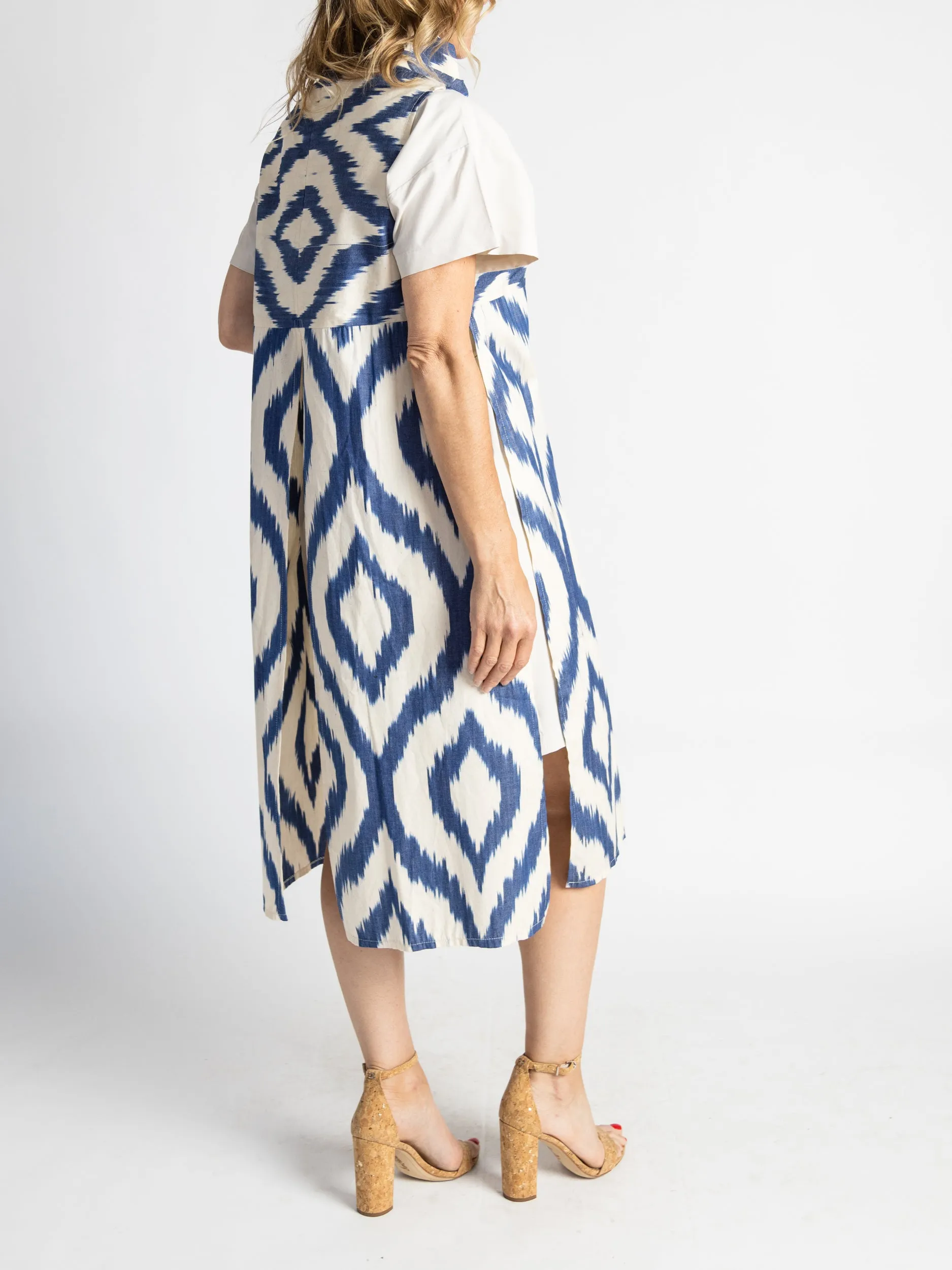 Sleeveless Cotton Caftan