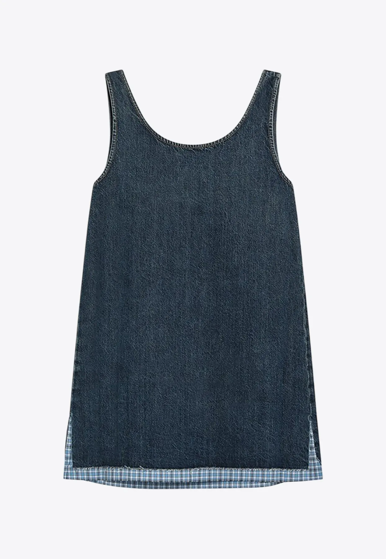 Sleeveless Mini Denim Dress