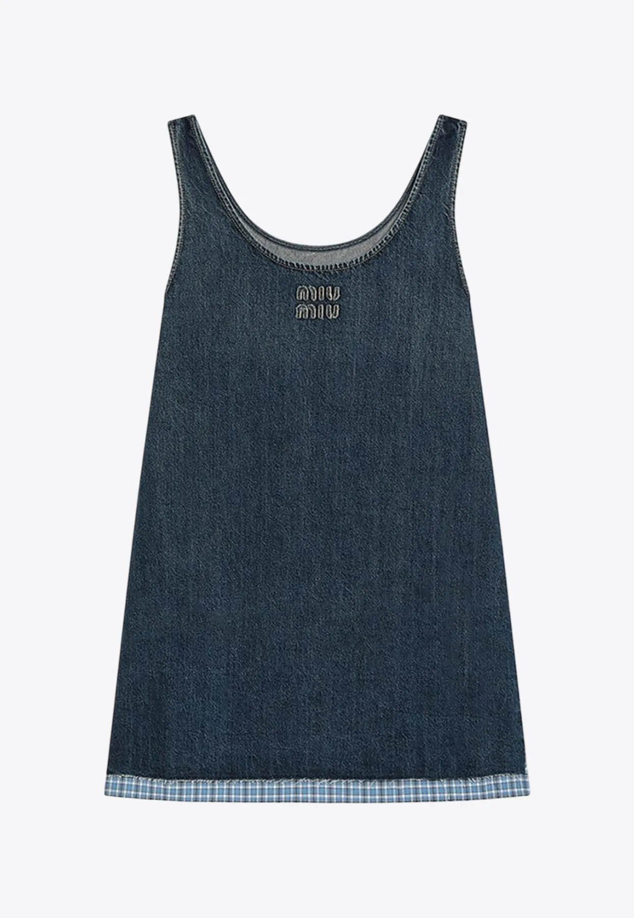 Sleeveless Mini Denim Dress