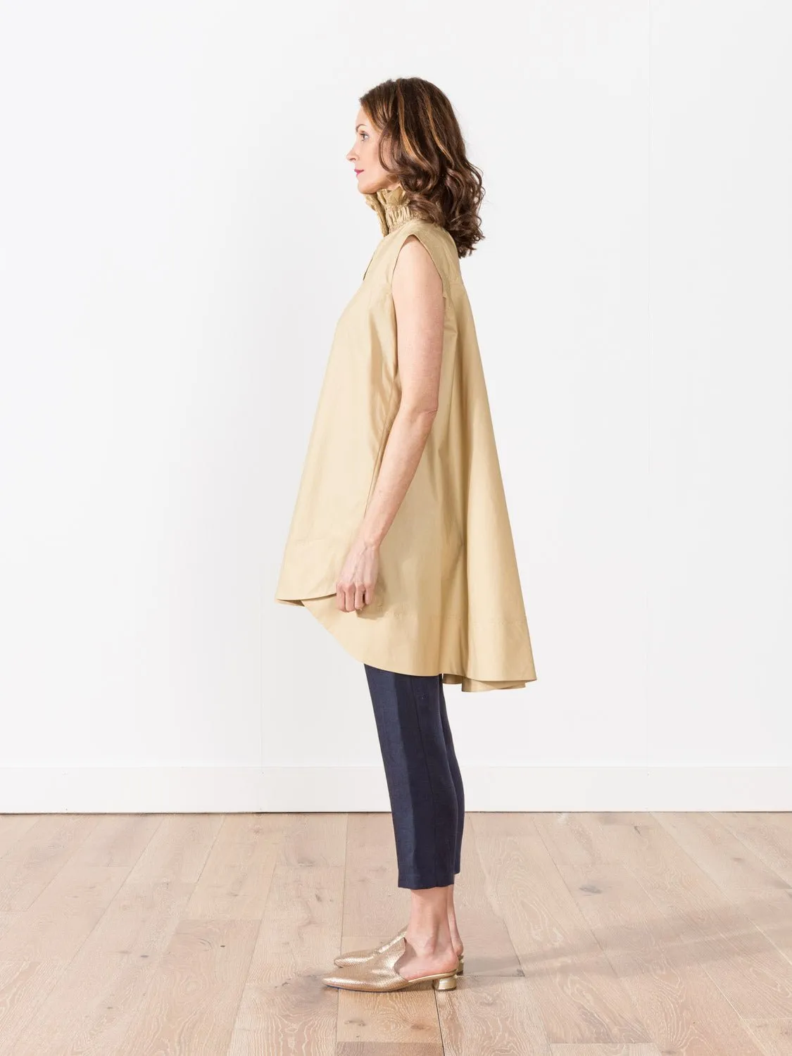 smocked collar dress