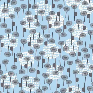 Snow Flowers - Kaika - Sky Rayon $15.49/ Yard