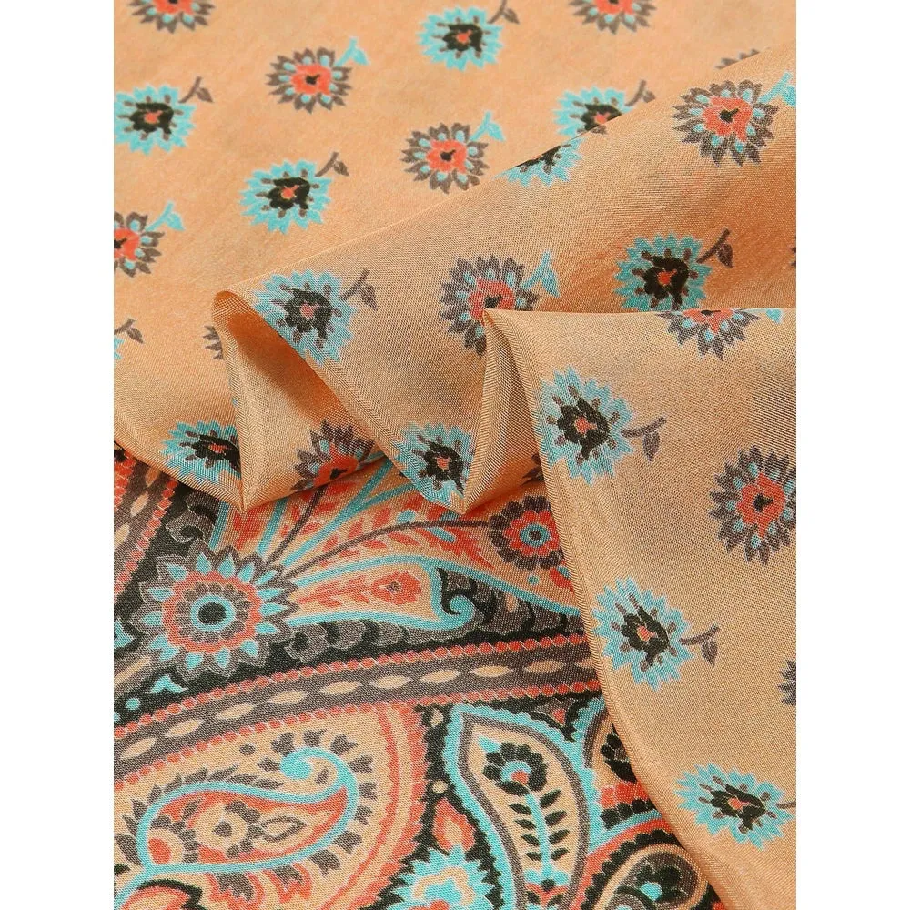 Soup by Sougat Paul Peach Color Scarf