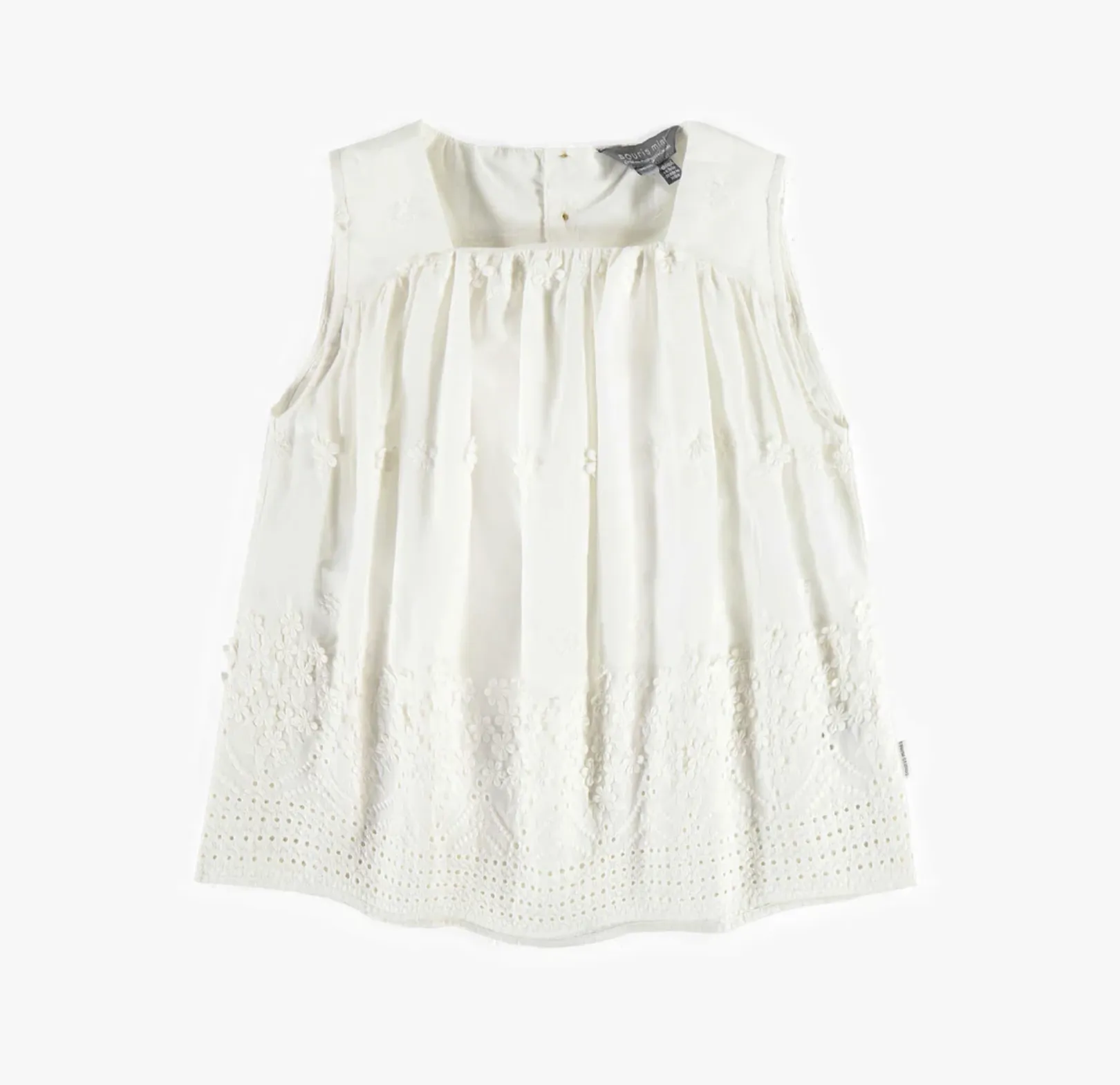 Souris Mini - Cream Tank Top - Cotton Veil