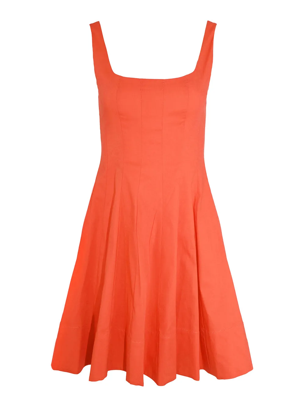 Staud Wells Mini Dress in Cayenne