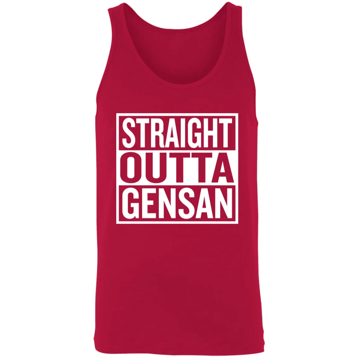Straight Outta Gensan Unisex Cotton Tank Top