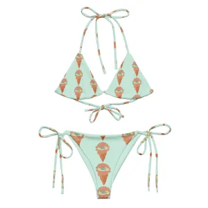 Strawberry Boii Soft Serve string bikini