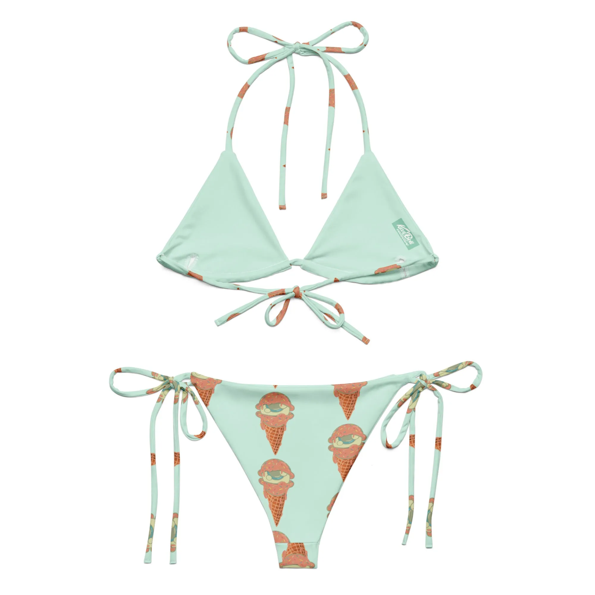 Strawberry Boii Soft Serve string bikini