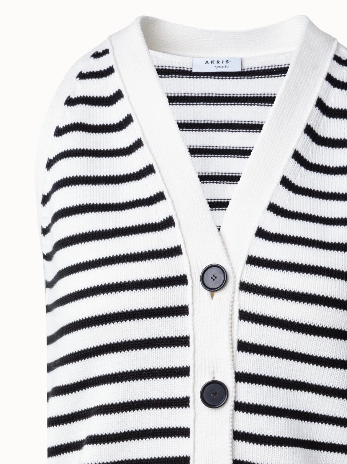 Striped Knit Halter Top in Cotton
