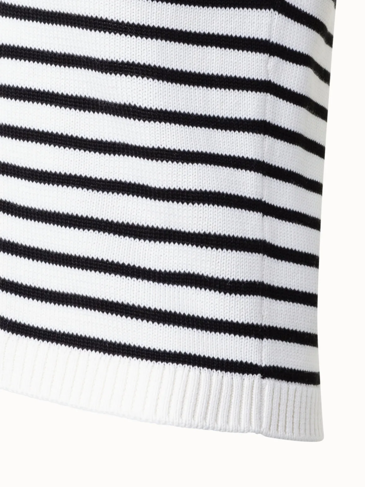 Striped Knit Halter Top in Cotton