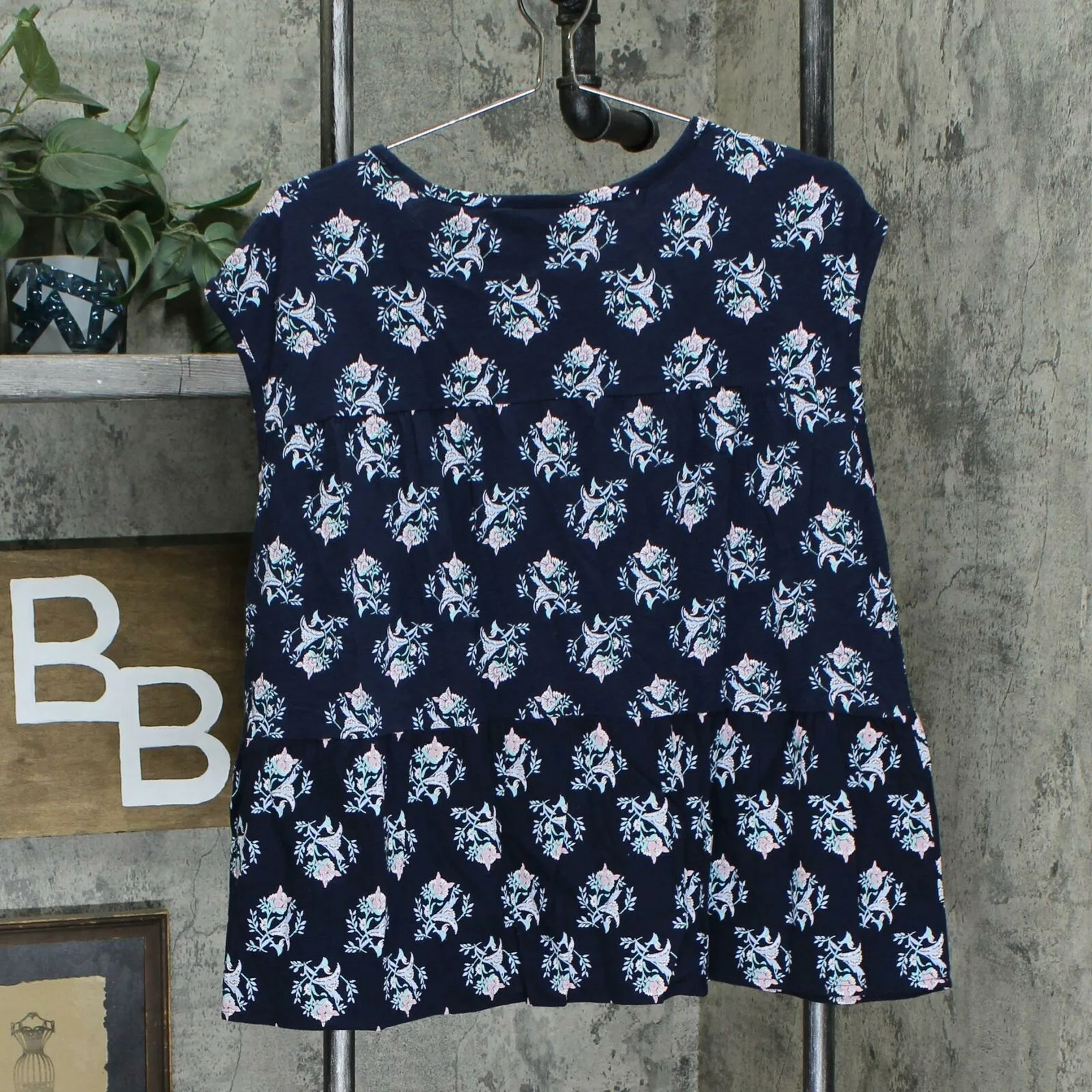 Style & Co. Women's Cotton Mixed Media Tiered Tank Top