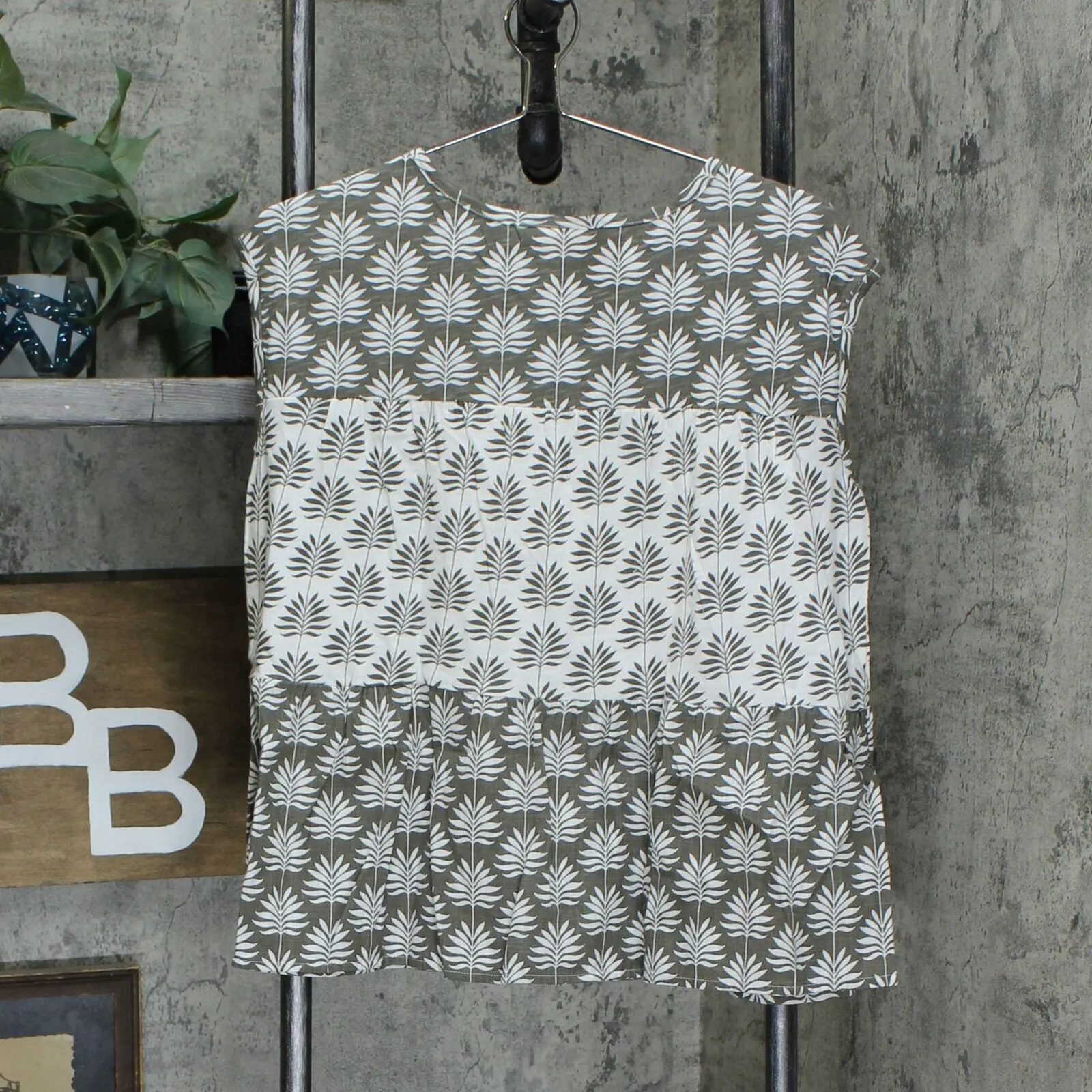 Style & Co. Women's Cotton Mixed Media Tiered Tank Top