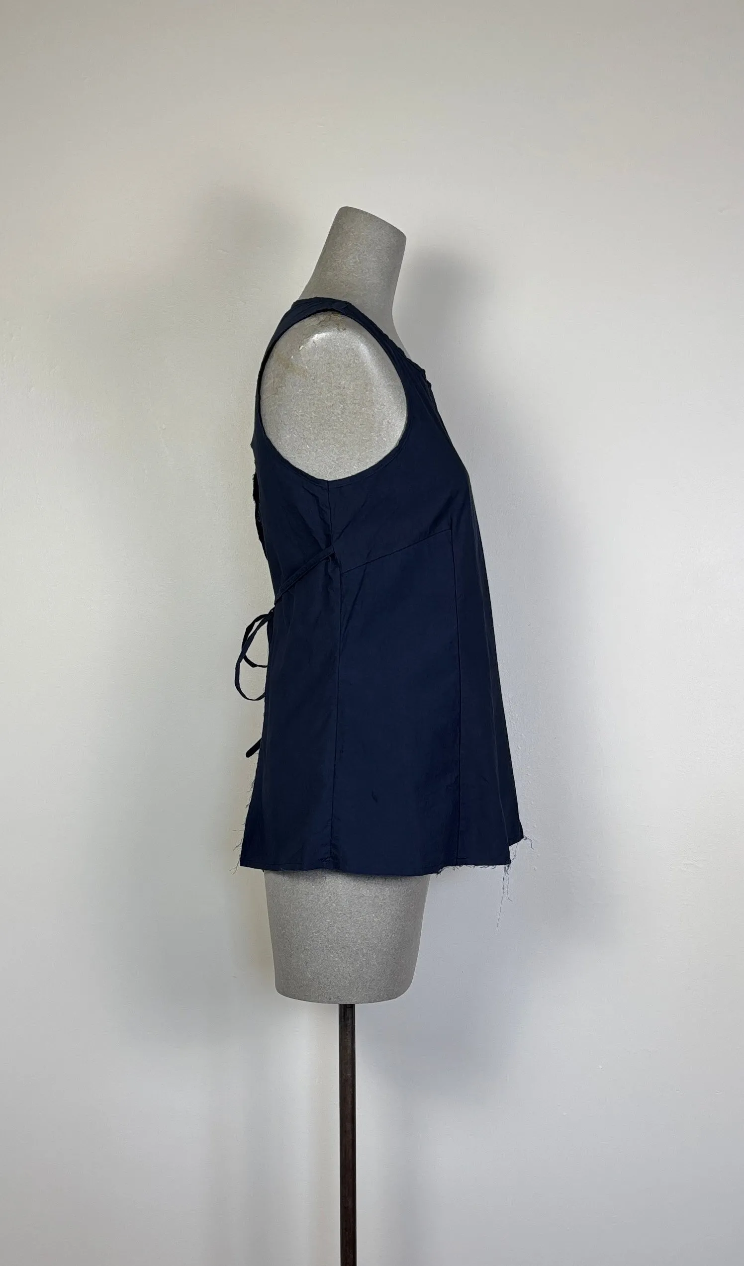Sula  ~  Apron Blouse - Ebony