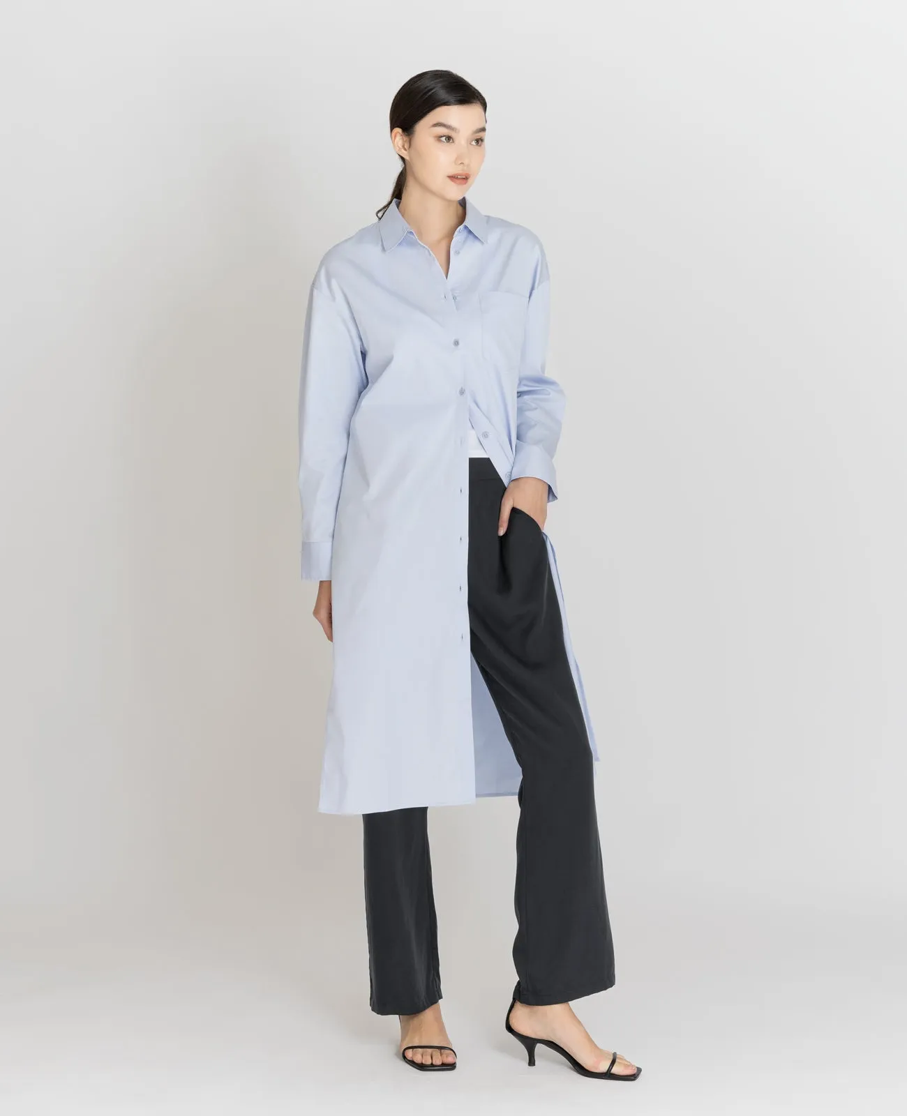 Supima Poplin Shirt Dress