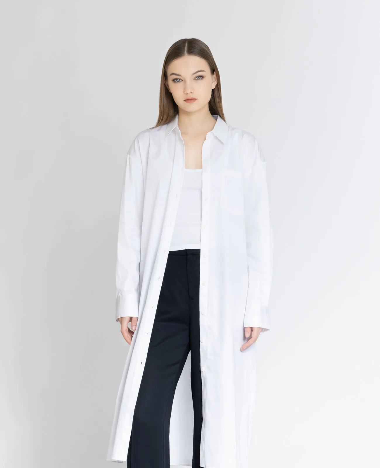 Supima Poplin Shirt Dress