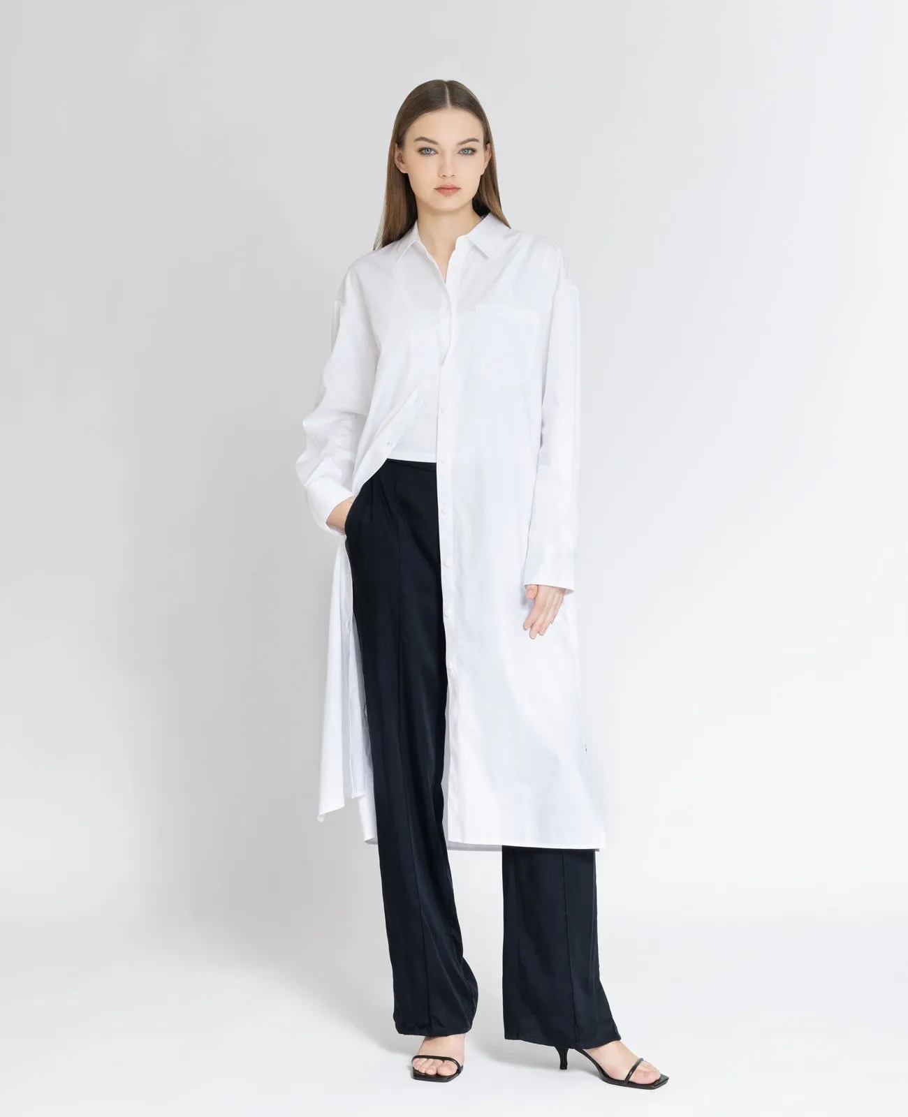 Supima Poplin Shirt Dress