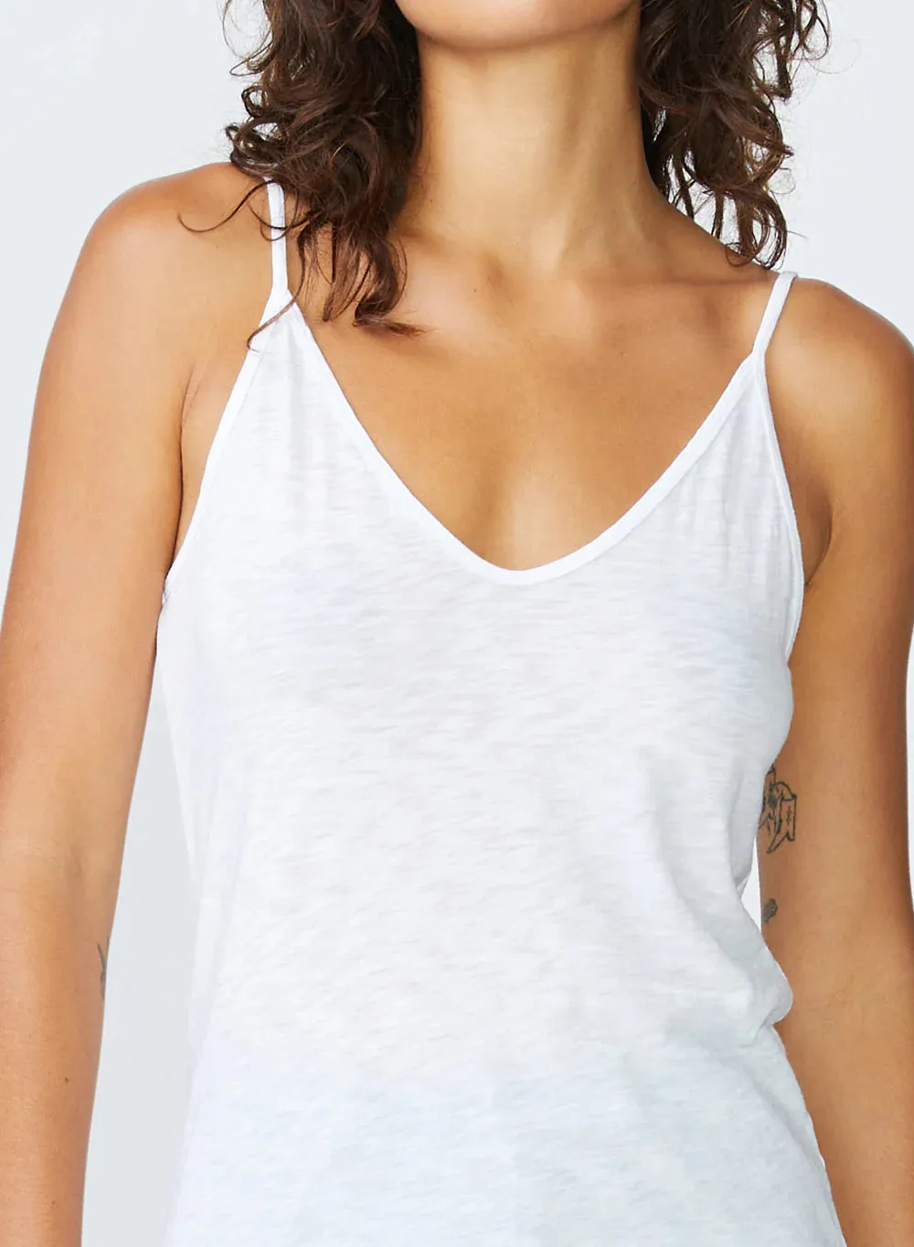 Supima Slub Jersey V-Neck Cami