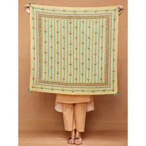 Swati Vijaivargie Lily Printed Blocked Scarf