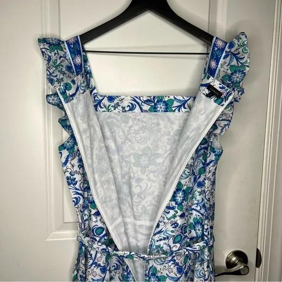 Talbots Voile Cotton Floral Maxi Dress