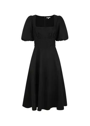 The Open Meadows Spring Dress in Black