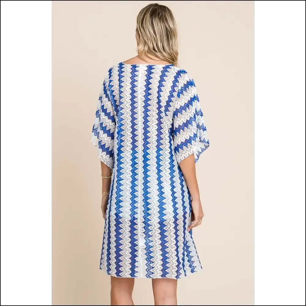 Tied Striped Plunge: your Beach Day's Best Kept Secret (no Sunscreen Needed!) 🌞