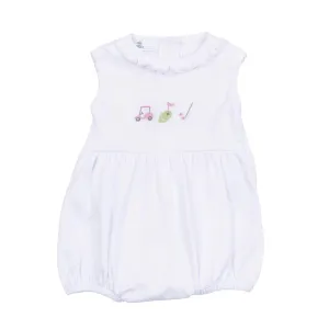 TINY TEE TIME EMBROIDERED SLEEVELESS GIRL BUBBLE