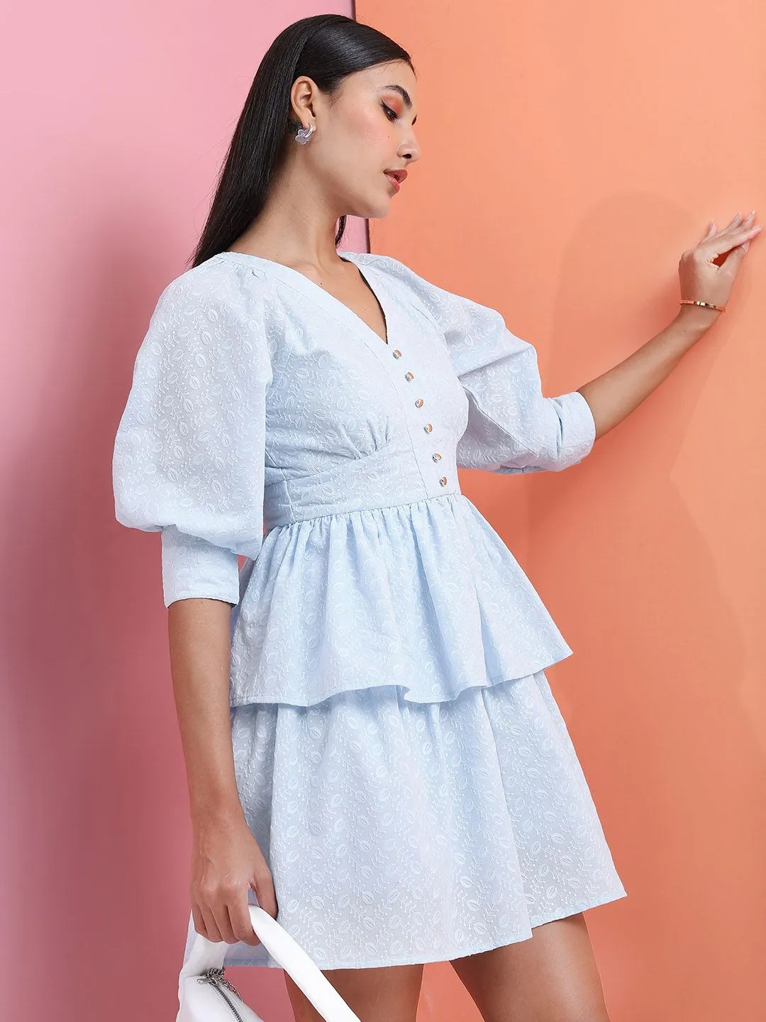 Tokyo Talkies Floral Embroidered Dress
