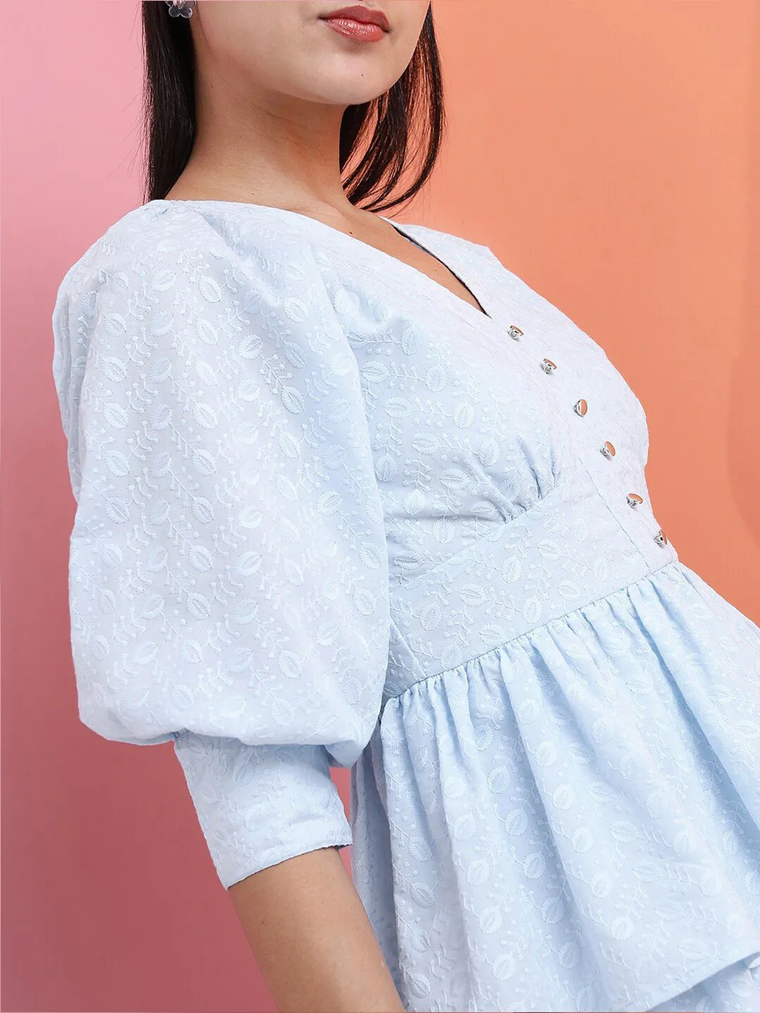 Tokyo Talkies Floral Embroidered Dress