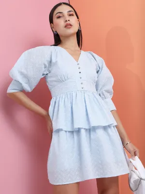 Tokyo Talkies Floral Embroidered Dress