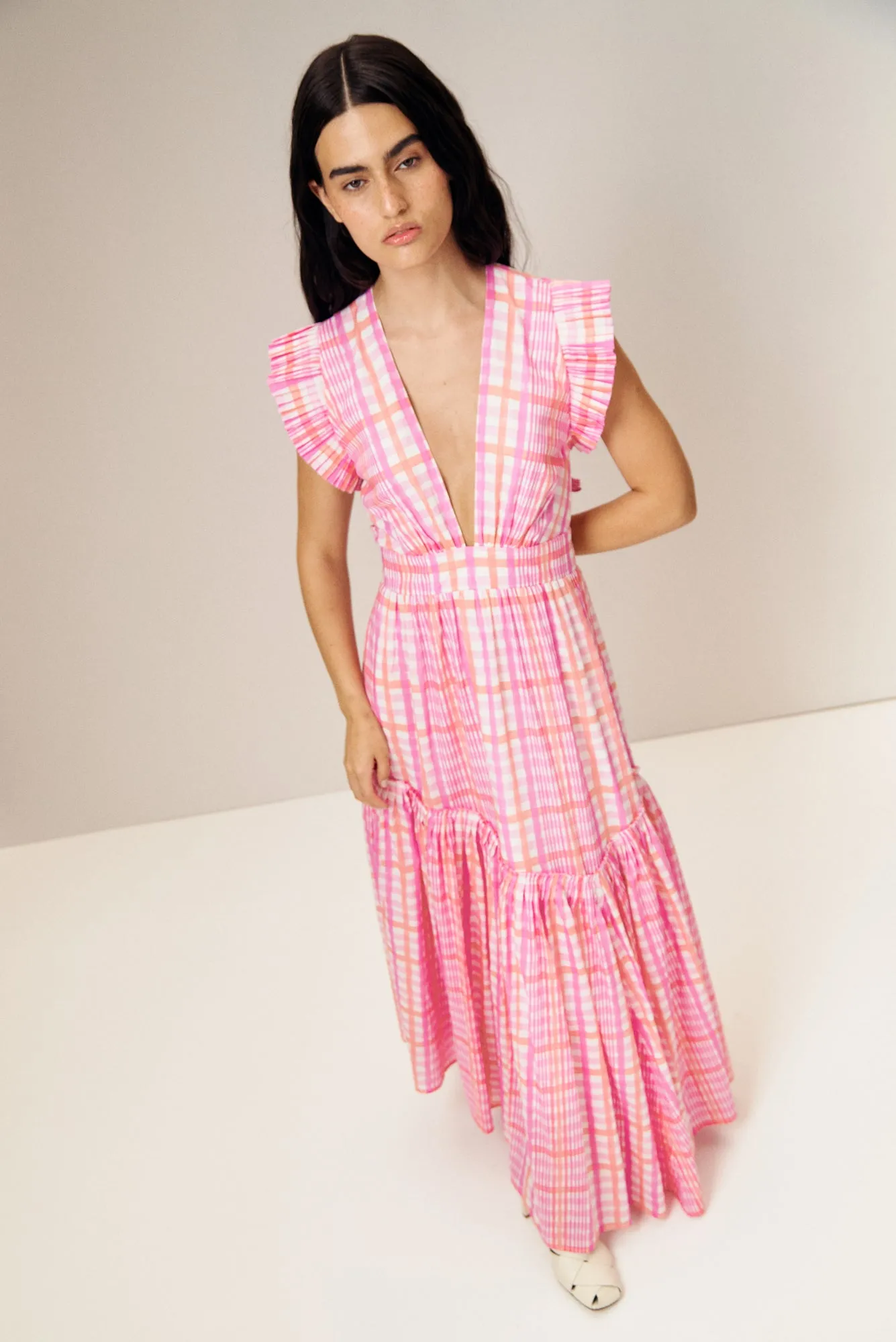 Totora Dress in Loto Print