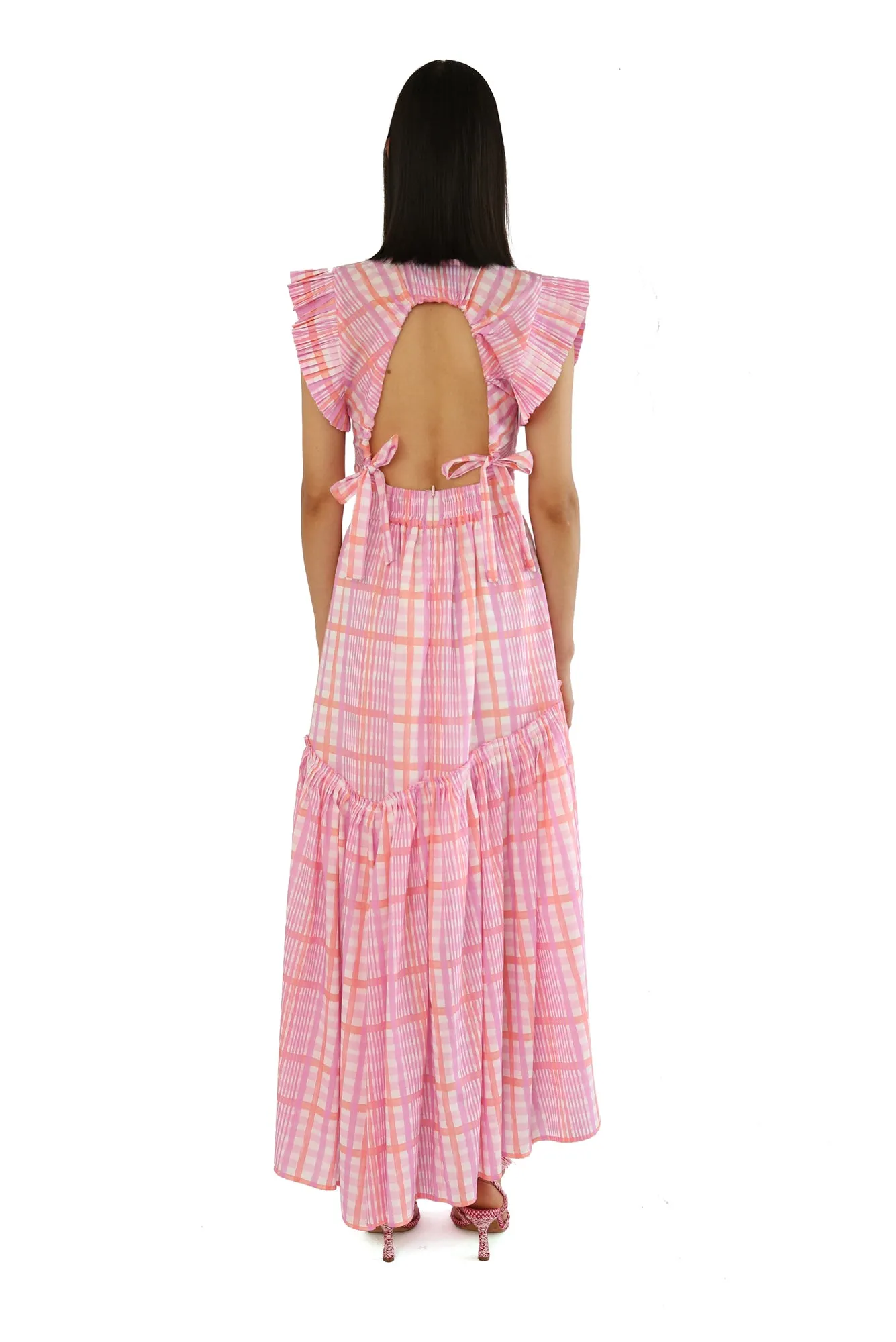 Totora Dress in Loto Print