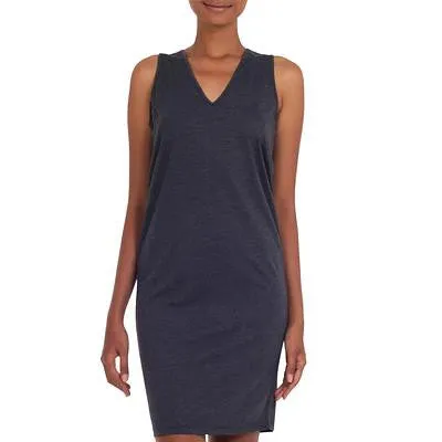 Trendy Sleeveless Graphite Dress
