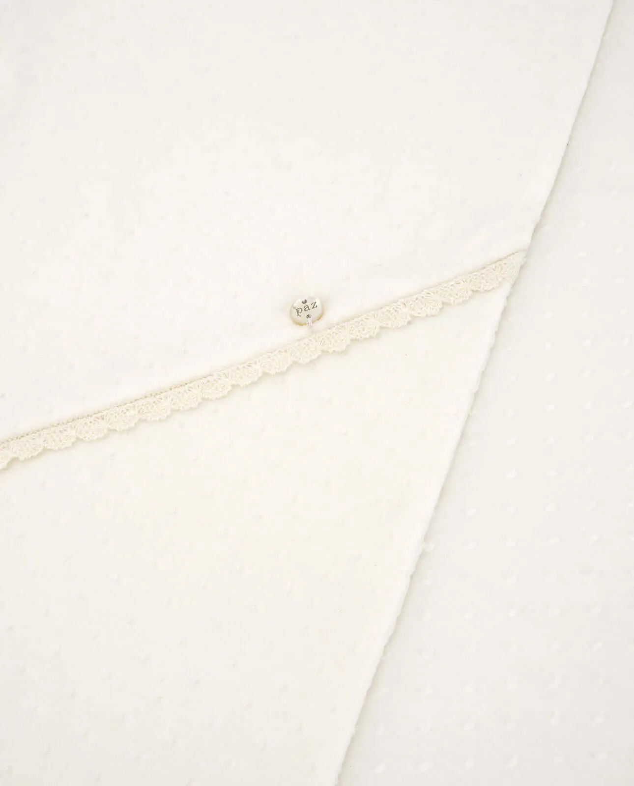 Unisex Cream Baby Blanket