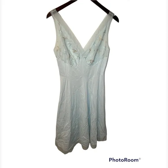 Vanity Fair vintage blue nightgown