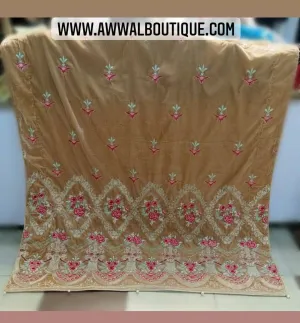 Velvet Embroidered Shawl 21/D 12
