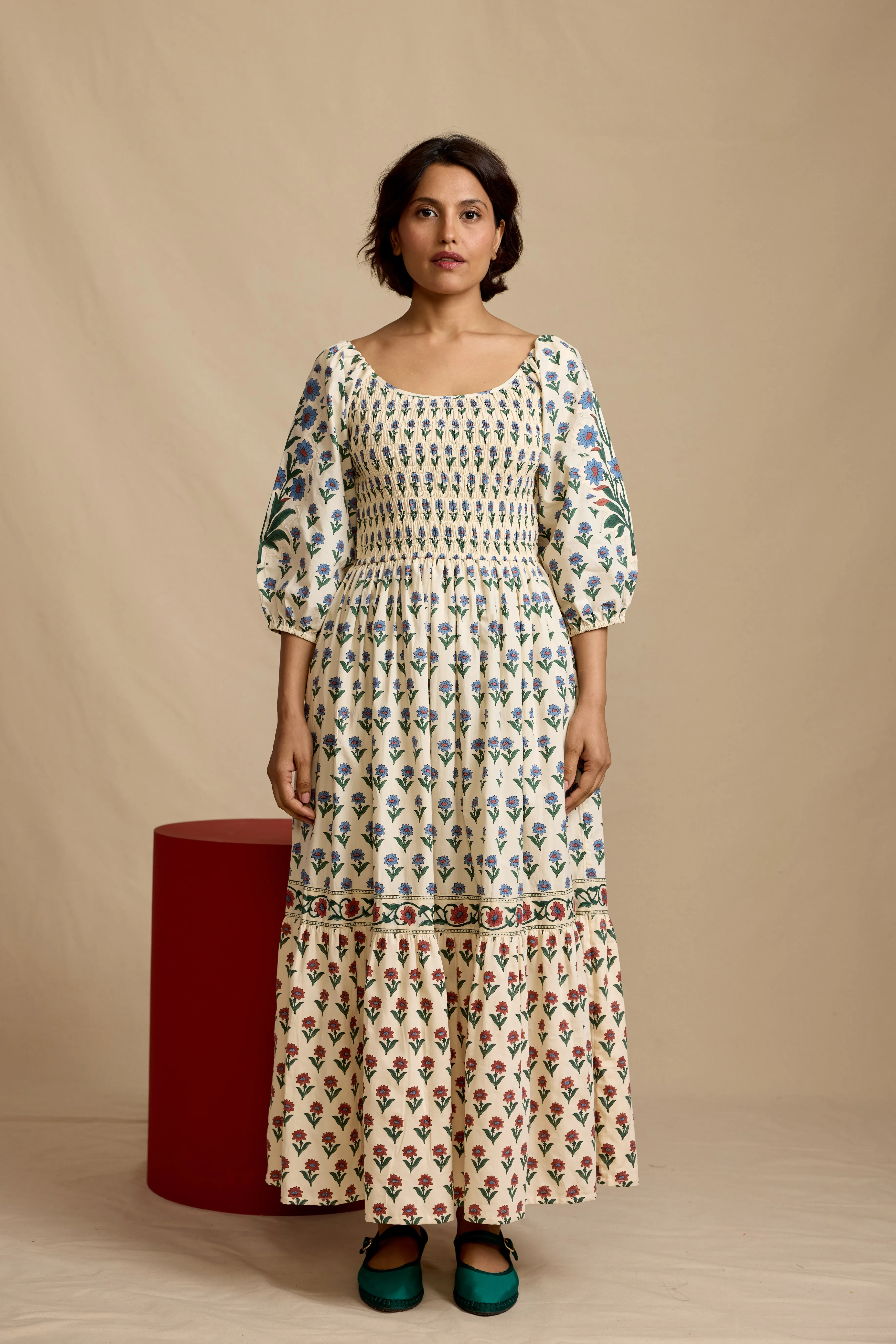 Venus Dress in Kashmir Flower