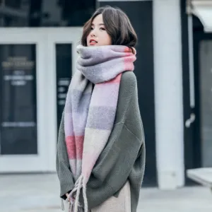 Warm Female Student Thickened Scarf