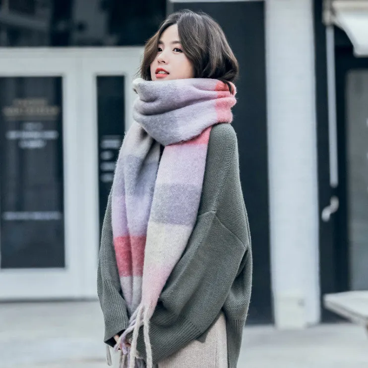 Warm Female Student Thickened Scarf