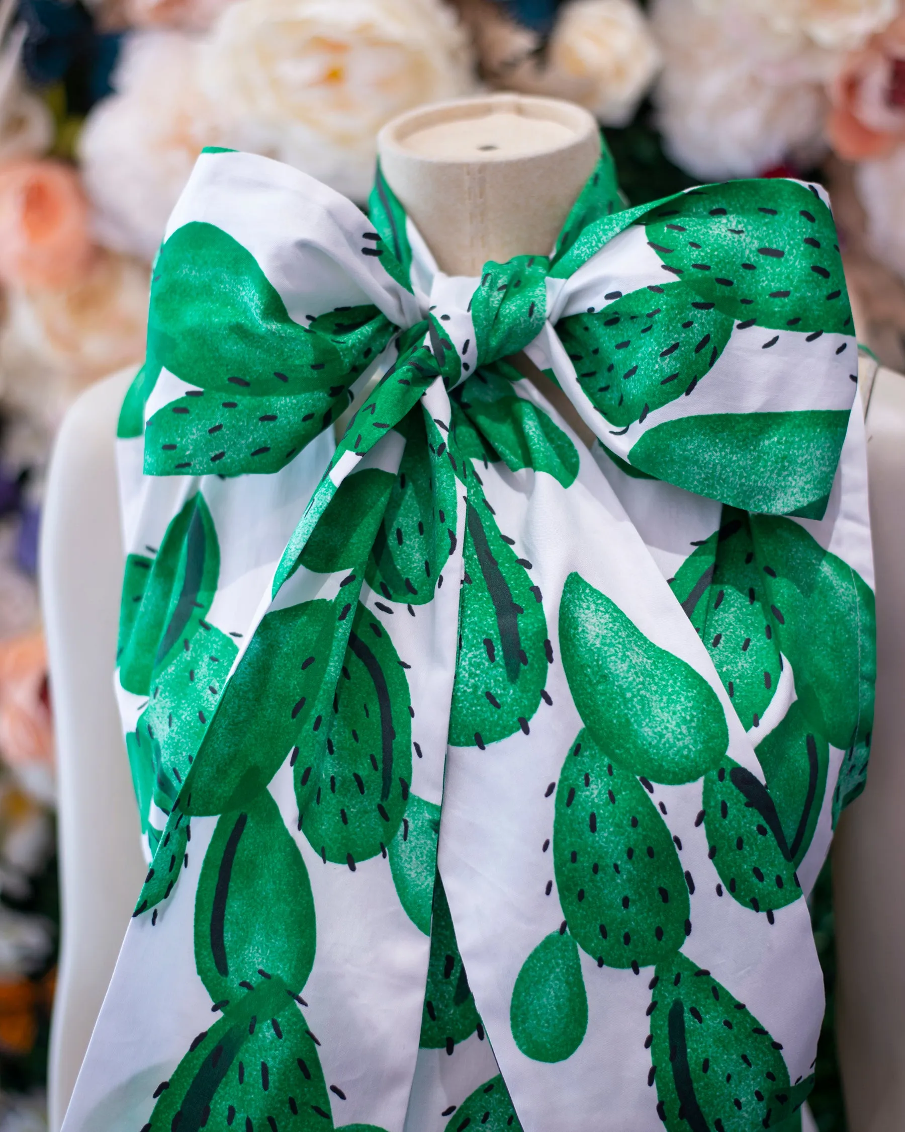 West Texas Cactus Tie Neck