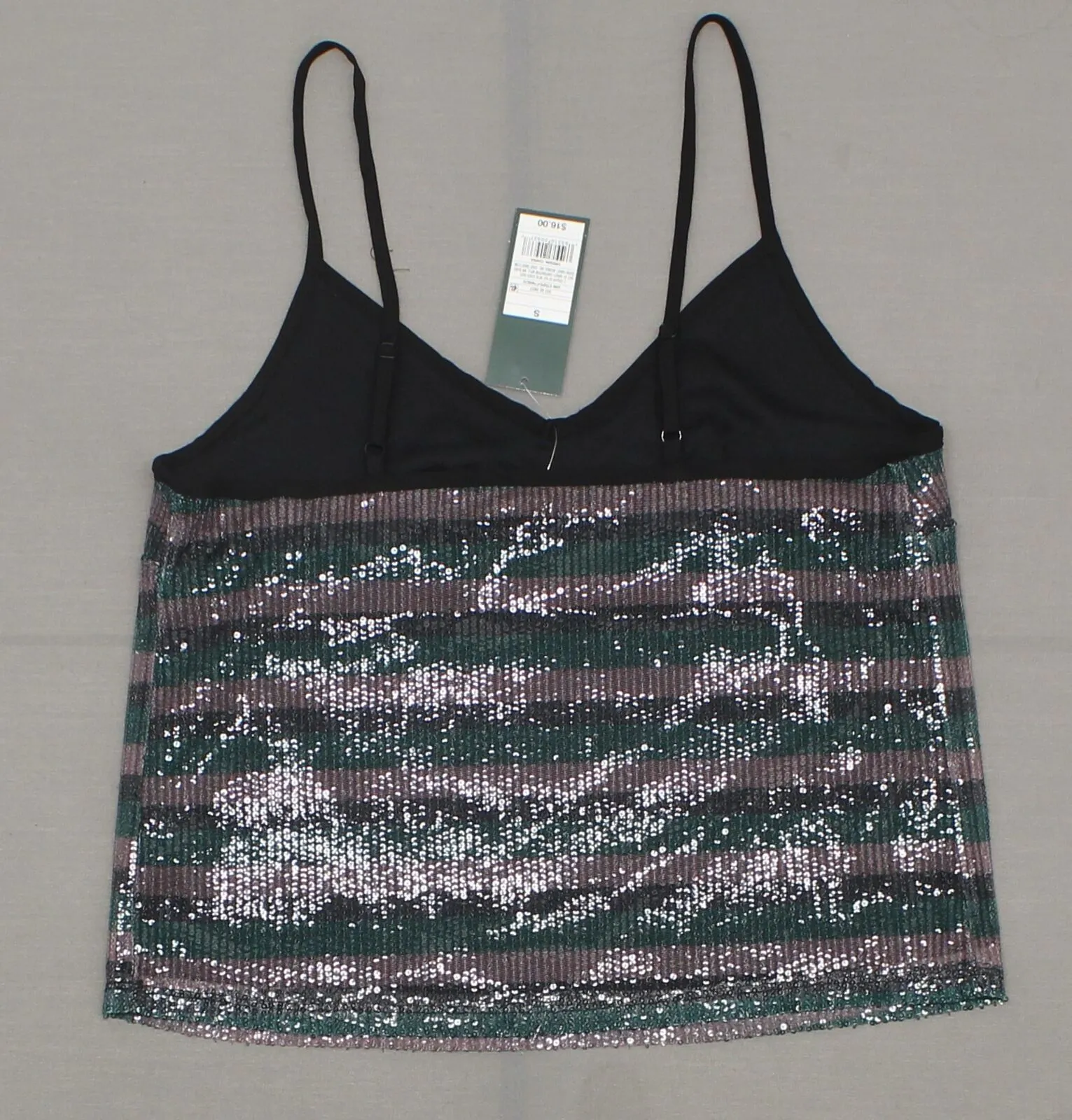 Wild Fable Women's Striped Sequin Camisole Cami Top Shirt