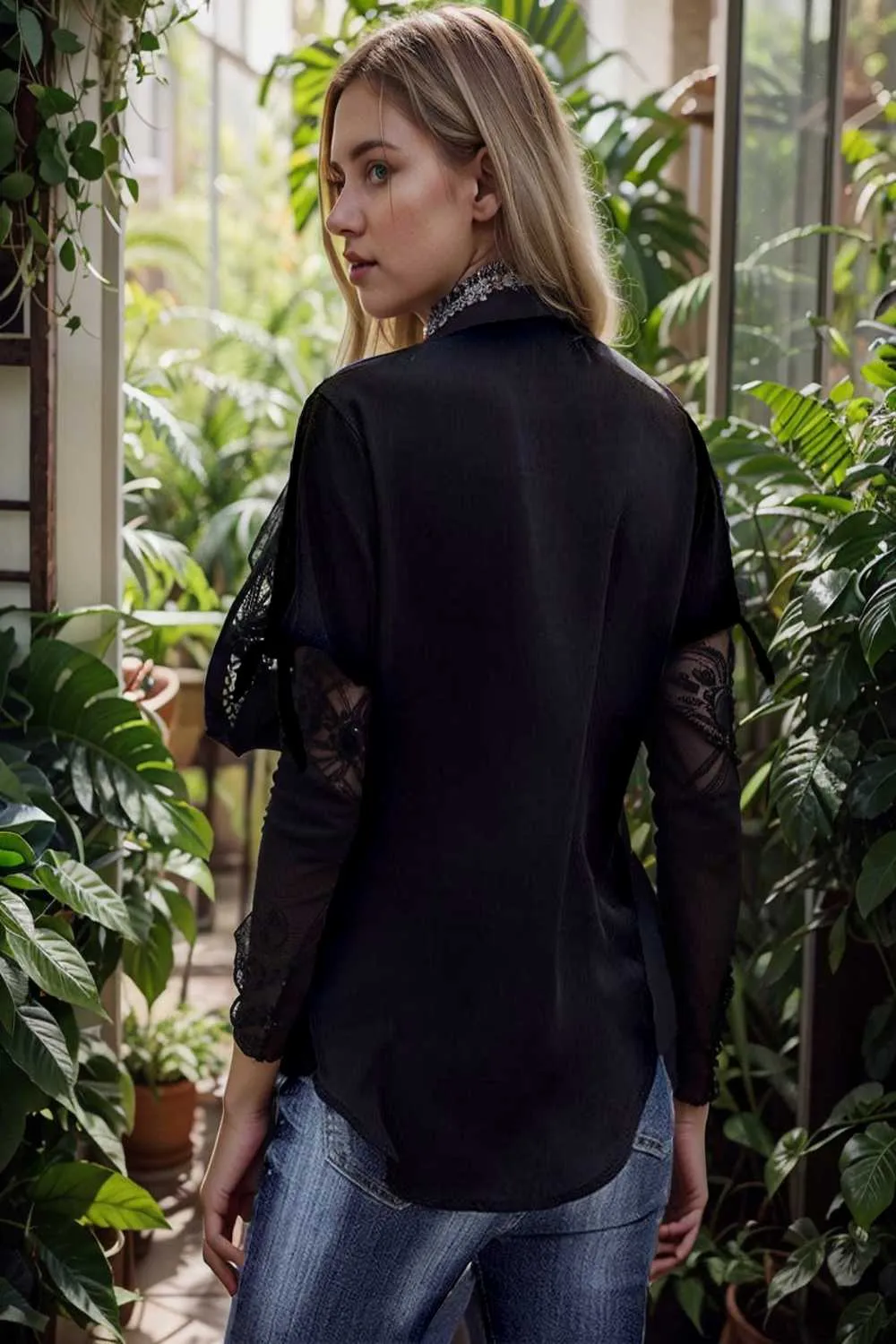 women s blouses loose solid belted long sleeve blouse