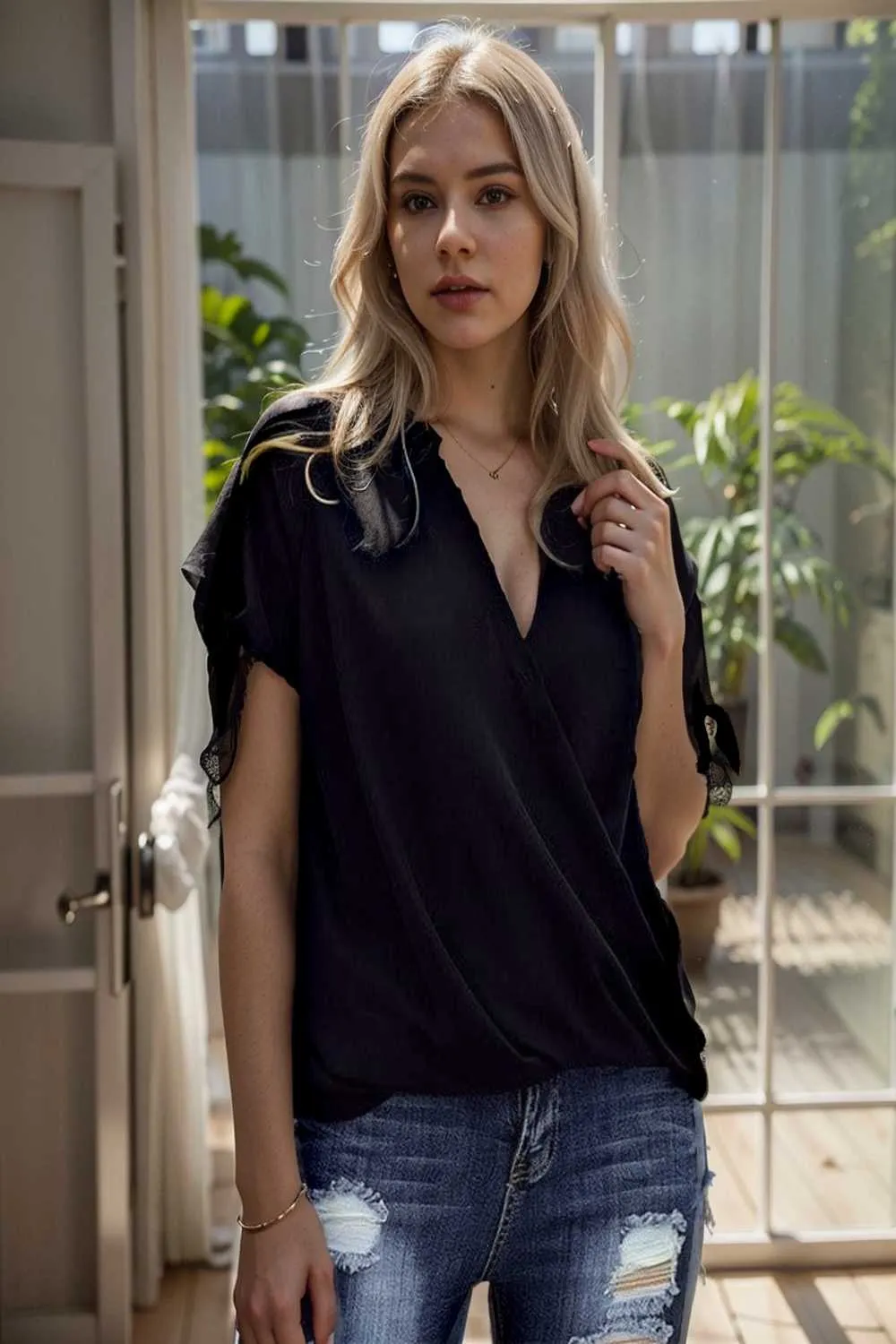 women s blouses loose solid belted long sleeve blouse