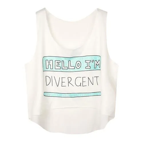 Women's Crop Tank Tops Vest Sleeveless Cartoon Beach Casual Tanks T-Shirt