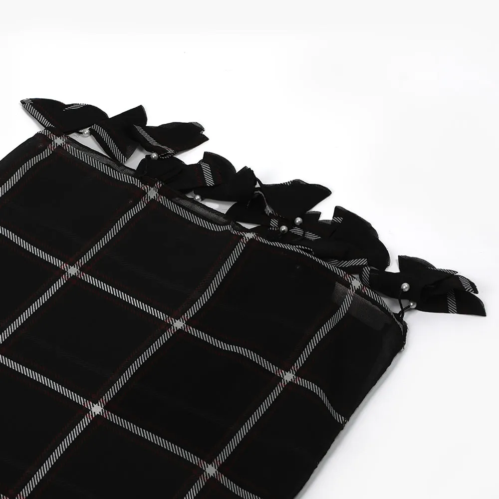 Women's Printed Scarf - Black