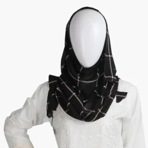 Women's Printed Scarf - Black